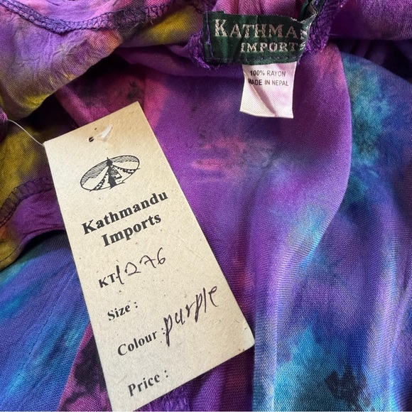 Kathmandu Imports Tie Dye Harem Jumpsuit One Size NWT - Picture 6 of 6